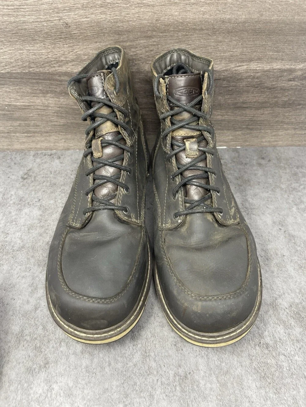 KEEN Mens San Jose Waterproof Work Boots Size 13 Dark Brown Utility